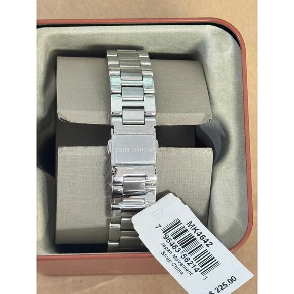 Michael Kors MK4642 Mini Emery Pave Silver-Tone Ladies Watch - Picture 3 of 5